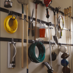 DIY Garage door organization
