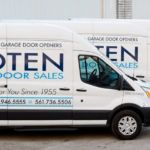 Two vans from Broten Garage Door Sales