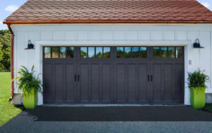 Thumbnail of Black Coachman two-car garage door