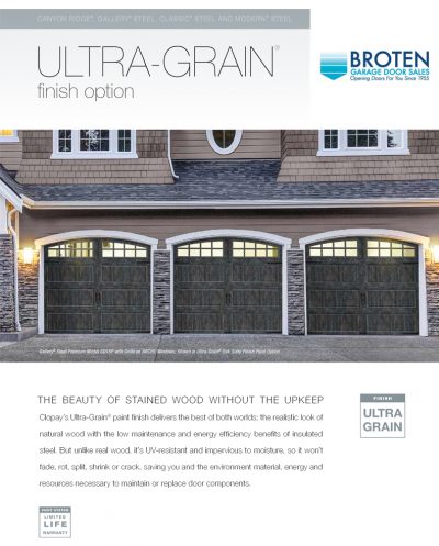 Ultra-grain finish options brochure