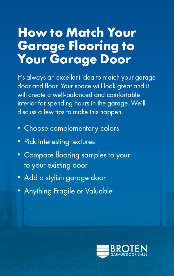 How to Match Your Garage Flooring to Your Garage Door